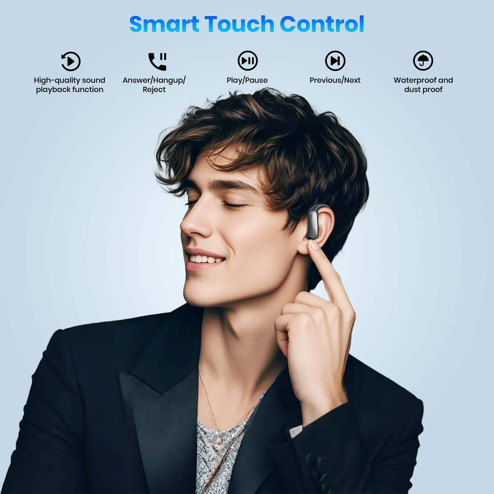 JM16 AI Translation Earbuds (Real-time translation + music + calls) - Image 3
